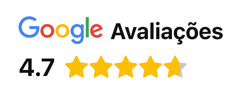 Google Avaliações: nota 4,7 de 5